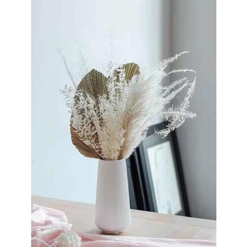 Palm Leaves White Large Pampas Grass Natural Dried Flowers Luxury Interior House Deco Nordic Boho Home Decor Wedding Decoration