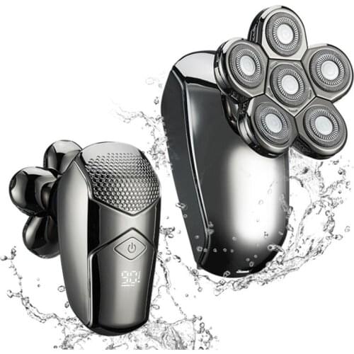 Rechargeable powerful hair electric shaver for men body beard trimmer facial grooming electric razor bald head shaving machine