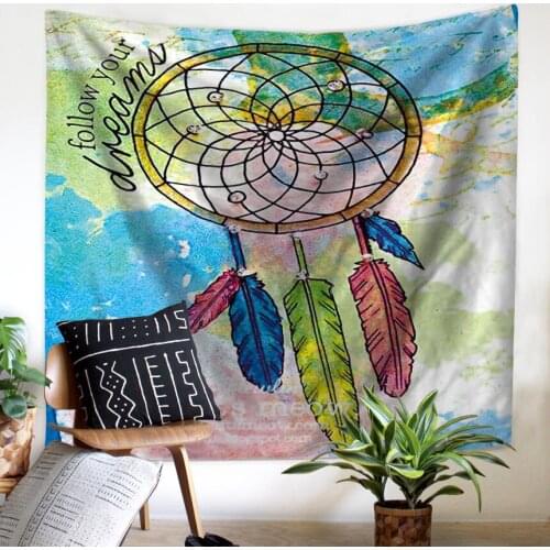 Hanging Wall Tapestry psychedelic living room dreamcatcher tapestry Wall canvas fabric home decorhome decoration accessories