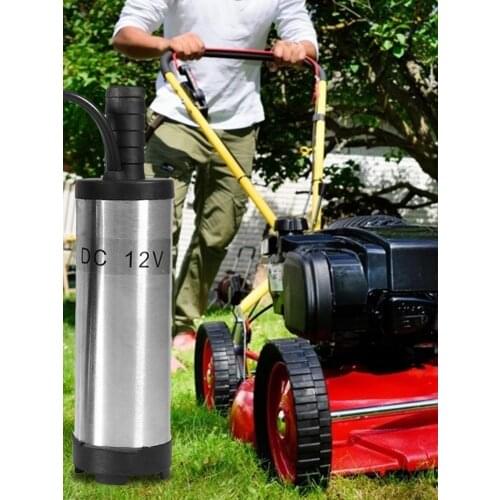 12/24V Portable Mini Electric Submersible Pump 38mm Stainless Steel Electric Water Pump 12L DC Oil Transfer Pump For Harvester