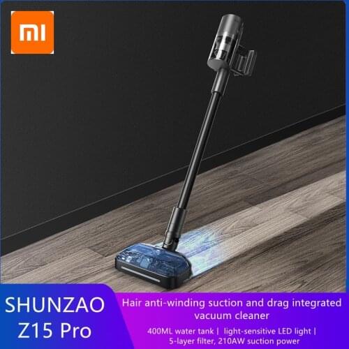 Xiaomi Shunzao Z15 Pro Dual Rotary Vacuum and Mopping Combo Vacuum Cleaner Anti-hair Entanglement and Replaceable Battery