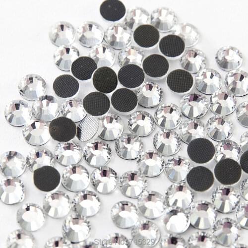 DMC Hotfix Rhinestones glass css4 -ss50 all size Crystal Clear crystal Wholesale Transfer Stone For Clothes Bags And Shoes