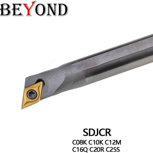 BEYOND Tungsten Steel Internal Turning Lathe Tools Insert Hole C08K C10K C12M C16Q C20R C25S SDJCR Carbide CNC High Quality