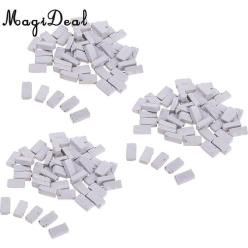 MagiDeal 1/16 Realistic Clay Gray Bricks Model DIY for Sand Armor Wall Land Landscape 1.7x0.9cm