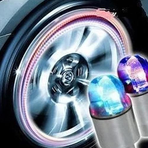 1 Piece Multicolor Wheel Car Lights Tire Valve Tyres Intelligent Cool Zinc Alloy Lamp