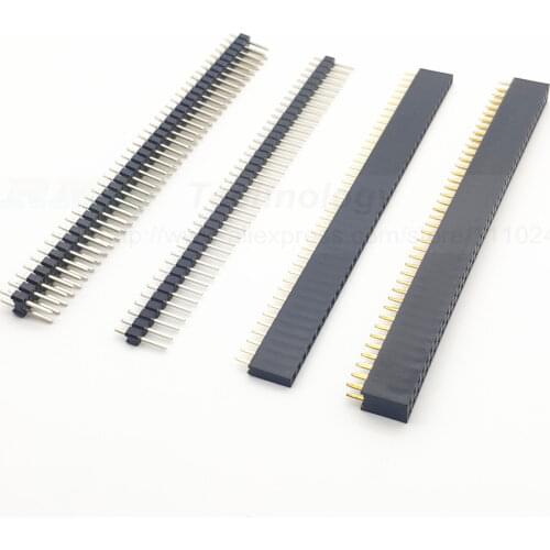 20pcs/lot 1x40pin 2.54mm single row male socket free shipping