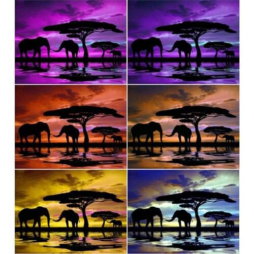 AZQSD Diamond Painting Tree Mosaic Picture Of Rhinestones Diamond Art Landscape Full Square Drill Handmade Gift Home Decor