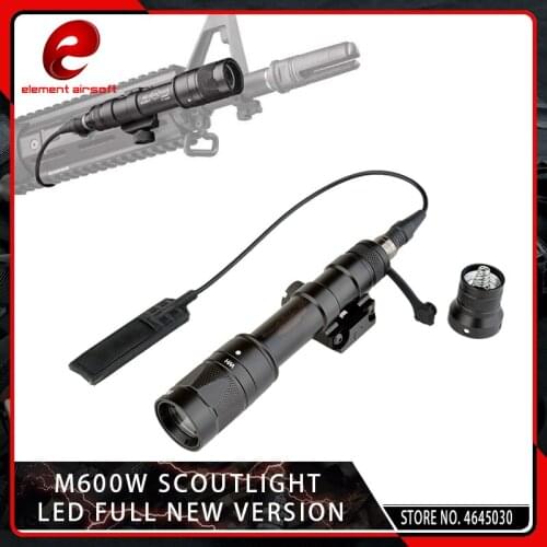 Element Airsoft Aluminum M600W Flashlight White LED CREE LED Q5 Picatinny Pistol Light Strobe Controller Lamp
