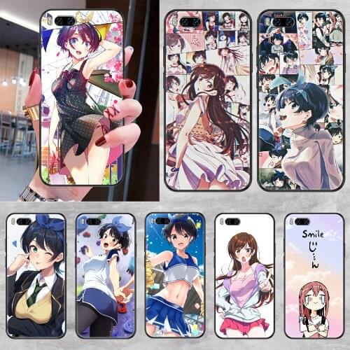 Kanojo Okarishimasu Sexy Girl Phone case For Xiaomi Mi Max Note 3 A2 A3 8 9 9T 10 Lite Pro Ultra black trend back pretty