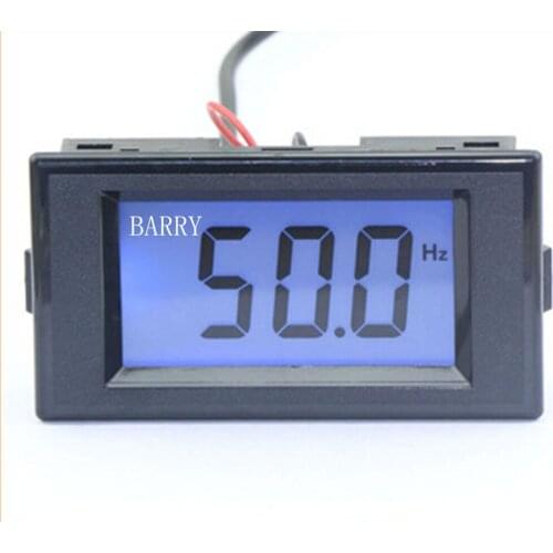 Digital LCD Frequency Meter AC80-300V Frequency Panel hertz Meter Frequency Tester Monitor 10-199.9Hz Blue backlight