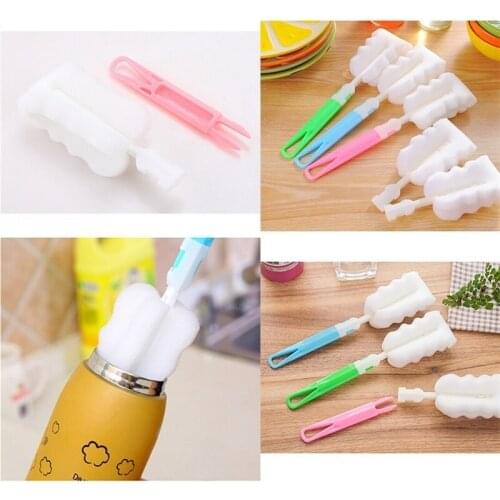 Baby High Grade Clean Sponge Child Special Bottle Brush With Handle Cleaning Utensils Brush Glass Special Brushes dropshopper