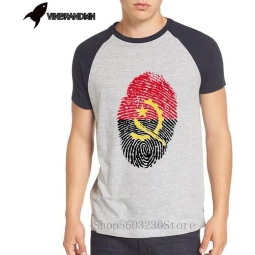 Algeria Estonia Angola Fingerprint Burundi Germany summer male youth student boy custom photo picture flag unisex casual t shirt