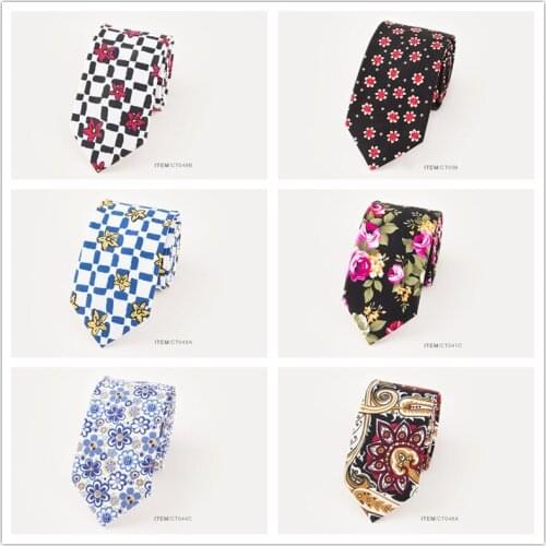 Ricnais 6.5cm Mens Paisley Floral Tie Ties For Men Business Wedding Accessories Business Print Neck Tie For Man Casual Gift