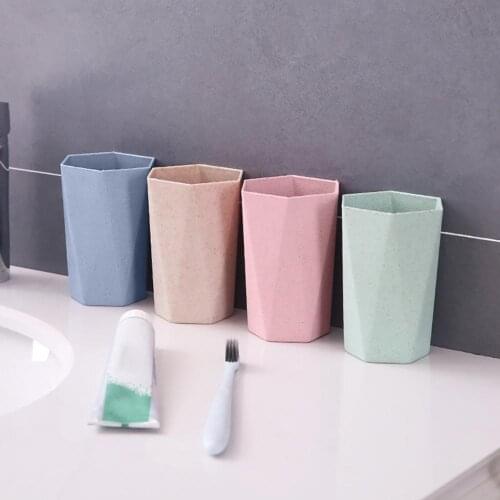 HOT SALE! Nordic Wheat Straw Tooth Brushing Mug Couple Gargle Cup Home Travel Supplies