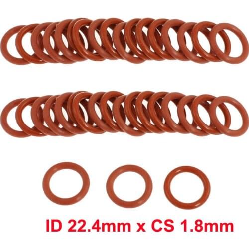 ID 22.4mm x CS 1.8mm silicone rings rubber seal o rings