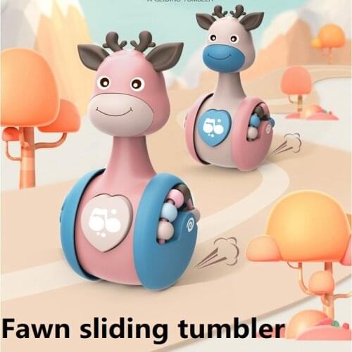 Tumbler toy baby 3--12 months old baby puzzle children sliding deer early education