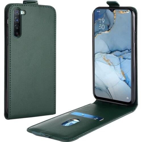 Flip Up and Down Leather Case for OPPO Reno3 China Case PEDM00 PDEM10 Vertical Cover for Reno 3 Case Phone Bag