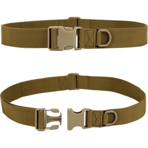 Men Belt Military Army SWAT Bag Deputy Nylon Waist Belts Tactical Buckle Rappelling Combat Equipment Strap Adjustable