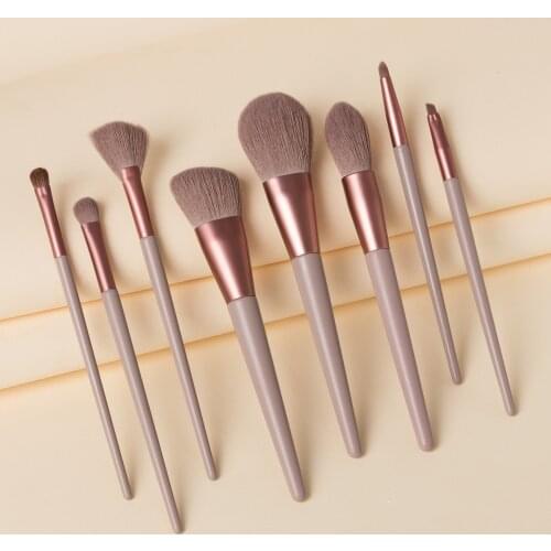 8pcs Makeup Brushes Set Professional Premium Synthetic Foundation Eyeshadow Eyebrow Blending Brush Tools