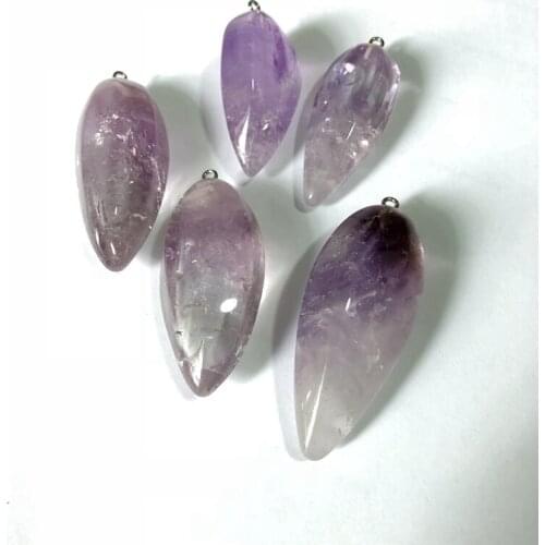 New Design! Natural Amethyste Quartz Pendant,Purple Quartz Crystal Penant,FIT Jewelry making, 5pcs/lot