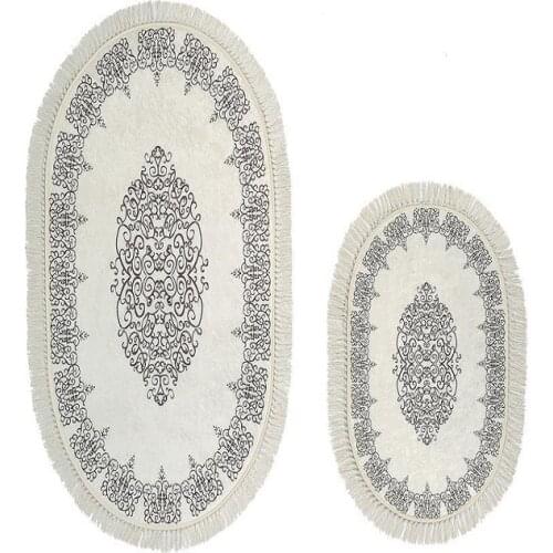 Turquoise Oval Bath Mat Set 2 Li