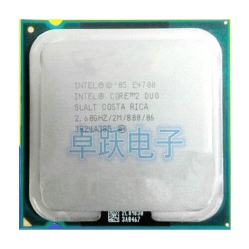 Original Intel Core 2 Duo E4700 2.6Ghz LGA 775 2M 800Mhz Dual Core Desktop (working 100% Free Shipping)