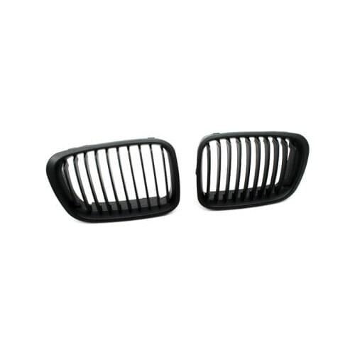 Brand New Matt Black Sport Style Front Grille Replacement for BMW E46 3 Series (Pre-Facelifted)