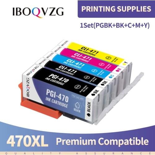 IBOQVZG PGI470 PGI-470 BK 470 C LI 471 compatible ink cartridge for canon PIXMA MG5740 MG8640 TS5040 TS6040 TS 5040 TS6040