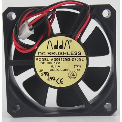 6CM 6015 12V 0.11A silent power supply chassis cooling fan AD0612MS-D70GL