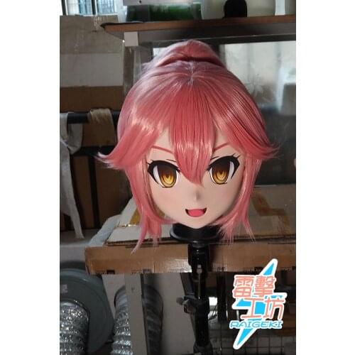 X-KM231)Quality Handmade Female/Girl Resin Japanese Cartoon Character Animego Cosplay Kigurumi Mask Crossdresser