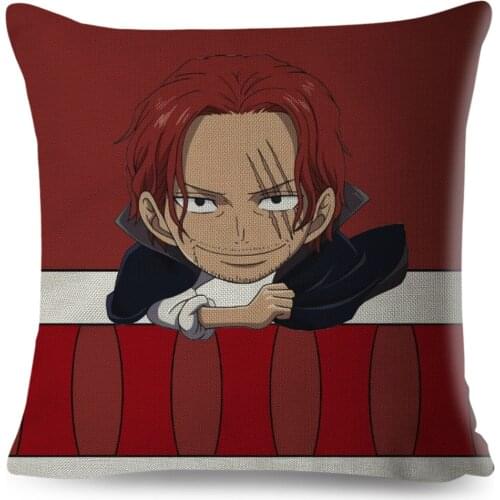 Japan Anime Pillow Case Decor Luffy Pillowcase Polyester Cushion Cover for Sofa Home Car Chidren Room Pillows Covers