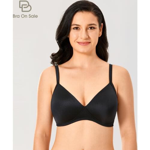 Sexy Full Coverage Wire-free T-shirt Triangle Cup Bra Intimates 32-38 A B C D