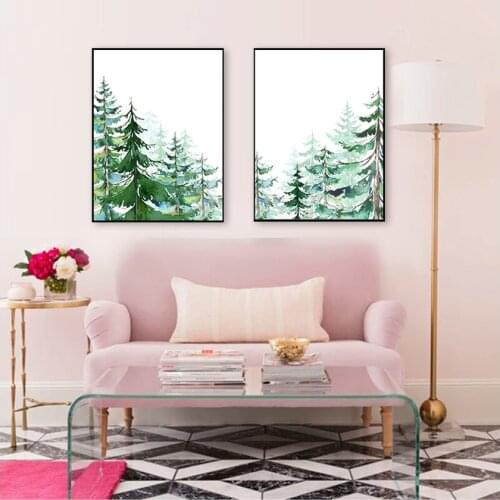 Painting Fox Deer Bear Wall Picture Kids Room Decor Woodland Animal Print Nursery Wall Art Painting Nordic Poster Cartoon Canvas