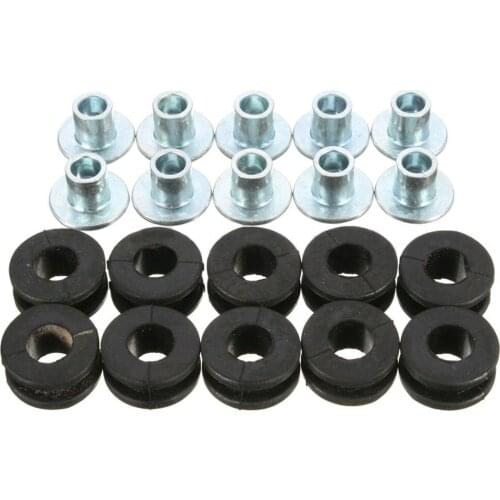 10pcs Motorcycle Rubber Grommets For Honda For Yamaha For Suzuki For Kawasaki Fairings