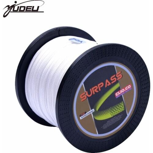 100 m 0.3~3mm 26~300kg / 50~660LB white Submarine Fishing Line 16 Braided Wire PE Rope Submarine Cable Throwing Pistol Rope