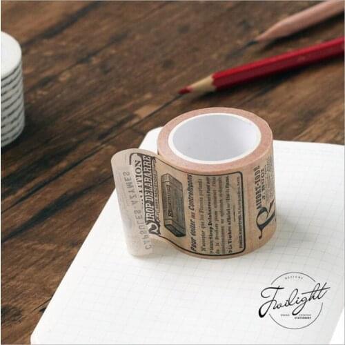 15-80 mm wide Retro Newspaper Map of the world English Life Washi Tape decoration DIY Scrapbook Sticker Label Masking Tape