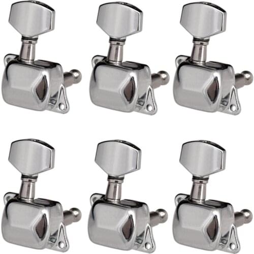 6 Pieces Guitar String Tuning Pegs Semi-closed Tuning Machine Machine Heads Tuners for Electric Guitar Acoustic Guitar