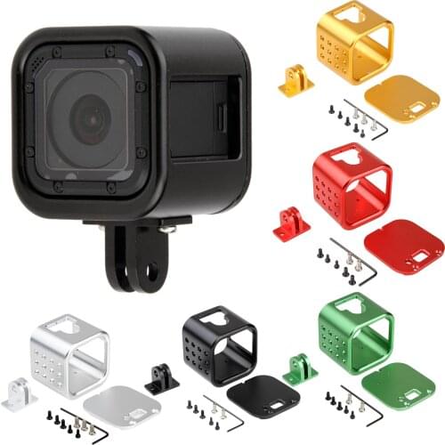 CNC Aluminium Protective Housing Case Cover Frame for GoPro 4/5 Session Go Pro Sport Action Camera Accessories
