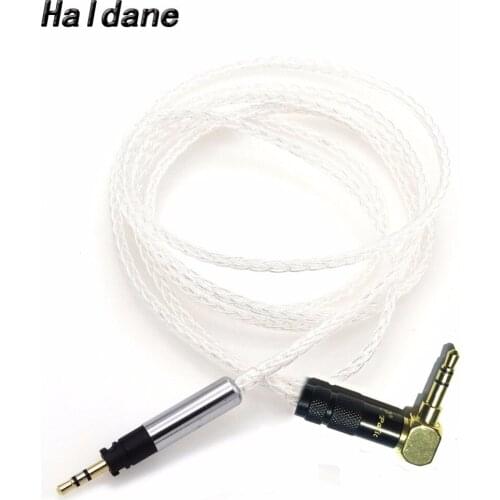 Free Shipping Haldane 7N OCC Silver Plated Headphone Upgraded Cable for Momentum Y40 Y50 Headphone Upgrade Cable