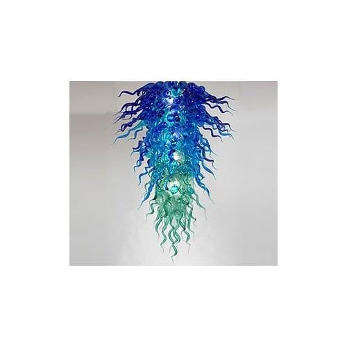 Free Shipping New Arrival Cheap Blue and Green Hotel Lobby Big Chandeliers