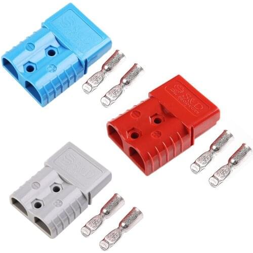 600V 120A Plug Connectors Double Pole with Copper Contacts for Solar Panels Caravans Battery Electrical Power Cables Connectors