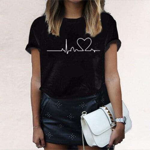 Love Printed T-shirt Women New Casual Harajuku Tops Funny Tee Summer Female T shirts Short Sleeve T shirt For Women Clothing