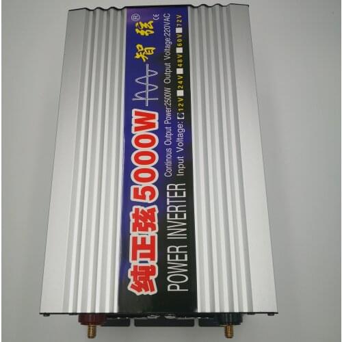 Inverter Pure Sine Wave 5000W European Standard Inverter 24V/12V to 220V Home Use