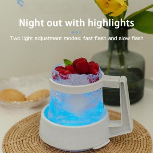 Creative Colorful Ice Cups Ice Cube Tray Mold Shot Glasses luminescent Cold Drink Mug Ice Beer Cups Ice Cube Molds with Handle