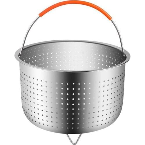 Stainless Steel Kitchen Steam Basket Pressure Cooker Vegetable Food Steamer Fruit Cleaning Basket Instant Pot Cookeo Accessories