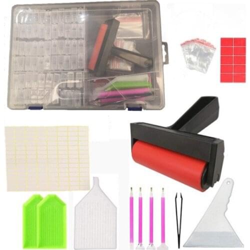 Hot sale new plastic square round diamond painting 5D accessories bottle container storage box tool holder diamond painting box