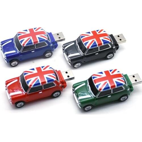 Mini cooper Creative pen drive U disk 4GB 8GB 16GB 32GB 64GB USB cute mini car usb flash drive pendrive usb stick Hot gift disk