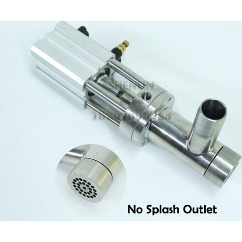 Filling Head No Splash Outlet Nozzle SS304 Filling Vavle for Piston Bottling machine, water liquid stuff Packaging Equipment