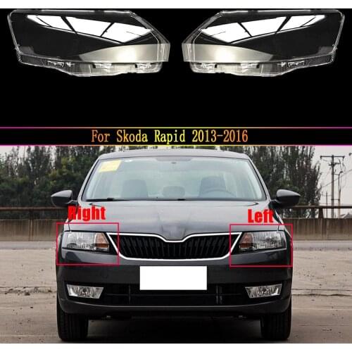 Car Headlight Lens For Skoda Rapid 2013 2014 2015 2016 Car Headlamp Lens Auto Shell Cover