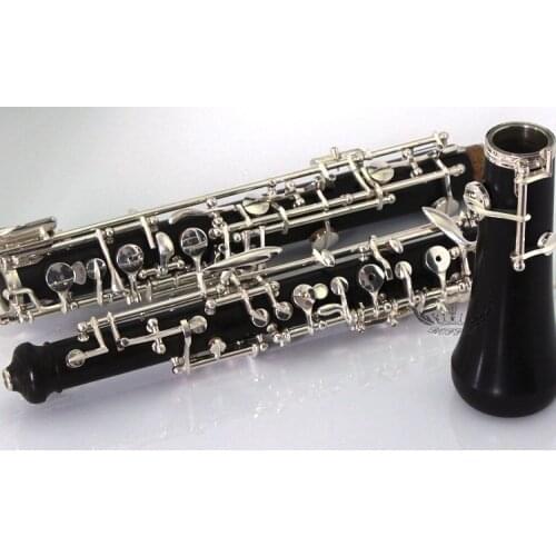 Student type Silver Plated Semi Automatic Ebony Oboe